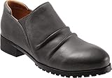 Slouchy Vamp Loafer SoftWalk Damen MARA Halbschuhe, dunkelgrau, 40.5 EU Weit