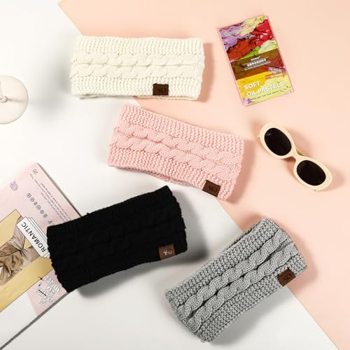 Ymomode Knit Winter Ear Warmer Headband (Black) - image 7