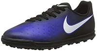 Nike Unisex-Kinder Magista X Ola II TF Fußballschuhe, Blau (Black/White/Paramount Blue/Hyper Orange)