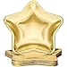 Erpmlyo 30PZ Piatti di Carta,Piatti USA e Getta,Un Forma di Stella Piatto USA e Getta d'oro Piatto Pentagramma per Stoviglie, Oro,per Nuziale Doccia, Fidanzamento, Matrimonio, Compleanno(30 Ospiti)