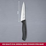 Victorinox Swiss Classic, Carving Knife, Extra Sharp Blade, Straight Edge, 12 cm, Stainless Steel, Black - Image 2