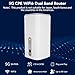 5G CPE -Router, 4,67 Gbit/S Hochgeschwindigkeit Dual Band WiFi 6 Wireless Router mit SIM -Karte, 4 X 4 MIMO, 5G -Mobilfunkrouter, Dual Band Sa NSA für Smart Home, Office, (EU-Stecker)