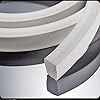 Wnuanjun 1 st 3 meter siliconen foam tape spons bar seal strip vierkant 3 mm – 20 mmX20 mm afdichting 3 mm (kleur: wit…