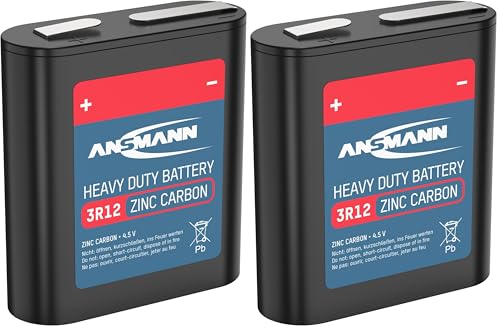 ANSMANN Batteria di Zinco Carbone 4.5V - 3R12 (Paquete de 2)