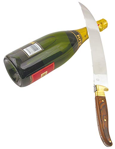 Champagnersäbel Sterngraf mit Gravur in edler Holzbox