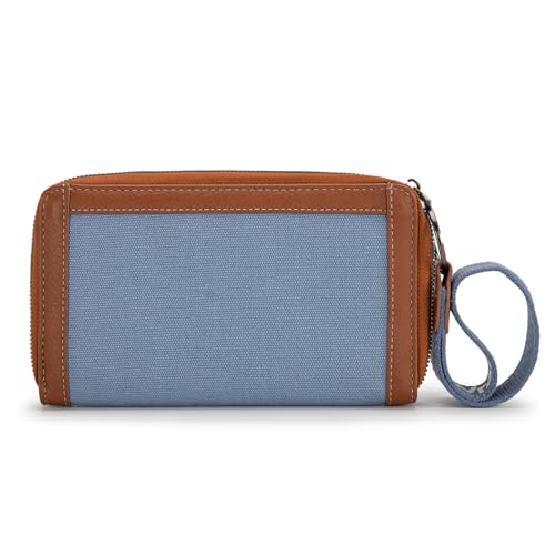 Image of Montana West X Wrangler Classic Logo Wallets Wristlet Purse for Women Vintage Boho Ladies Wallet Coin Purse Two-Tone Credit Card Holder