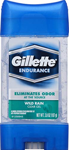 Gillette Gillette Clear Gel Transparent Fast Dying Antiperspirant Deodorant, Wild Rain, 3.8 Oz