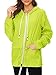 Century Star Womens Rain Jacket Waterproof Lightweight Rain Jackets with Hood Raincoat Windbreaker Women Packable Rain Coats Neon Green 3X-Large
