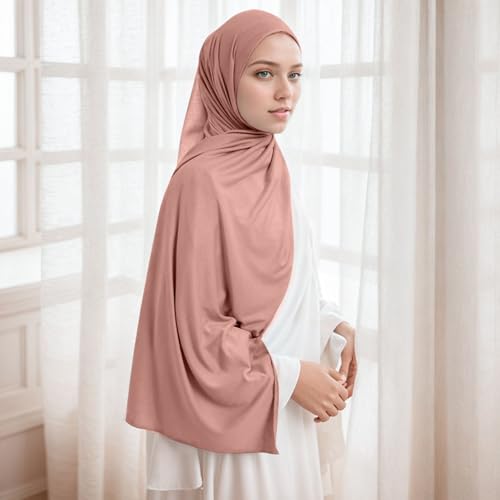 Hijab Scarves for Women 6 Pack,Jersey Hijab for Women Soft Long Scarf Shawl Lightweight Muslim hijab scarf for women3
