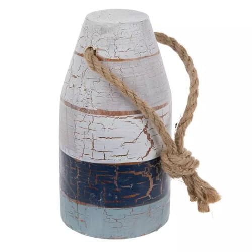 Small Blue & White MDF Buoy