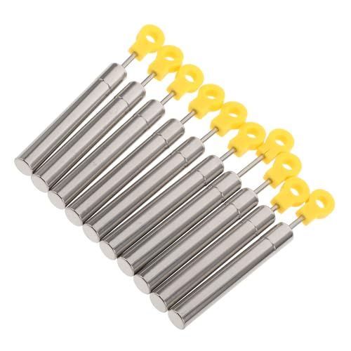 Gatuida 10 Amortiguadores Amortiguación Suave para Tapa de Cubo de Basura Amarillo, Piezas de Cierre Lento Compatibles Papeleras de Cocina, Sistema Hidráulico Silencioso, Kit de 10