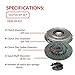 Clutch Kit compatible with Cherokee Wagoneer Cj5 Cj7 Base Laredo Renegade Limited Chief Pioneer Sport Utility 1980-1986 4.2L l6 GAS OHV Naturally Aspirated (01-017)