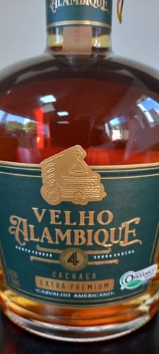 Cachaça Velho Alambique Carvalho Americano 750ml 41% Vol. Extra Premium 4 Anos (Orgânico)