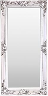 Select Mirrors Haywood Rectangle Wall Mirror (50cm x 100cm, Antique Silver)