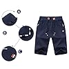 Tansozer Mens Shorts Gym Running Summer Casual Cotton Sports Fitness Shorts Elasticated Waist Shorts with Zip Pockets (Black, XXX-Large) #3