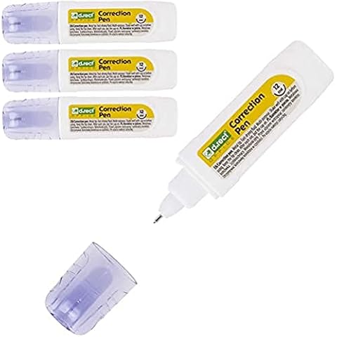 D.RECT Korrekturstift, Korrektur Pen, Correction Pen, Korrekturflüssigkeit 12ml weiß x 24 Stück Cover