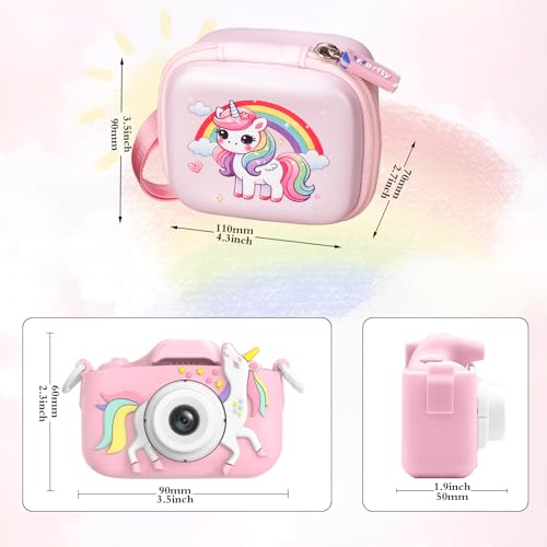 Funda infantil para cámara diseño unicornio rosa miniatura 3
