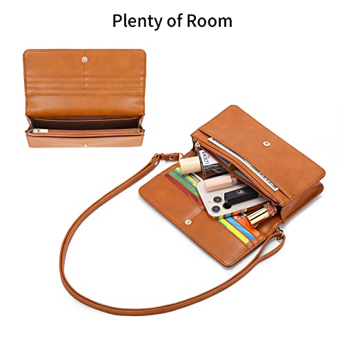 nuoku Crossbody Bag for Women, Phone Wallet Purses PU Leather Satchel, Small Shoulder Bags3