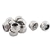 M8x1.25mm Metric Stainless Steel Nylon Insert Lock Hex Nuts 10 Pcs