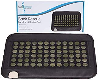 Jade Infrared Heating Pad| convenient size but strong as larger pad| easy to use and travel| FDA| 1 Year Warranty| Auto Shut Off| Back Rescue by Dr. James