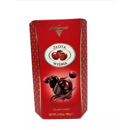 Elizabeth Shaw New Golden Cherry Liqueurs Filled Chocolates 190g (1 Pack)