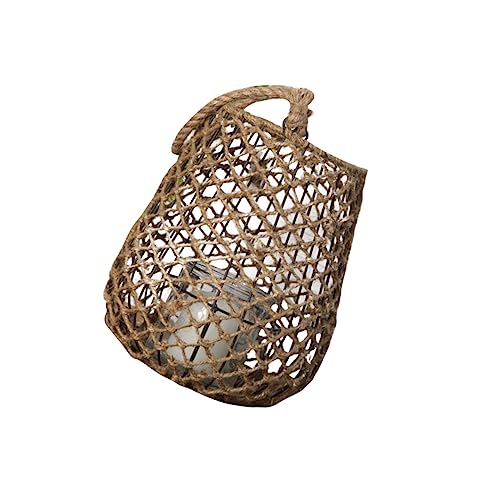 STOBAZA Decoration Lamp Woven Rope Night Light Decorative Candlestick Decorative Lampshade Woven Rope Candlestick