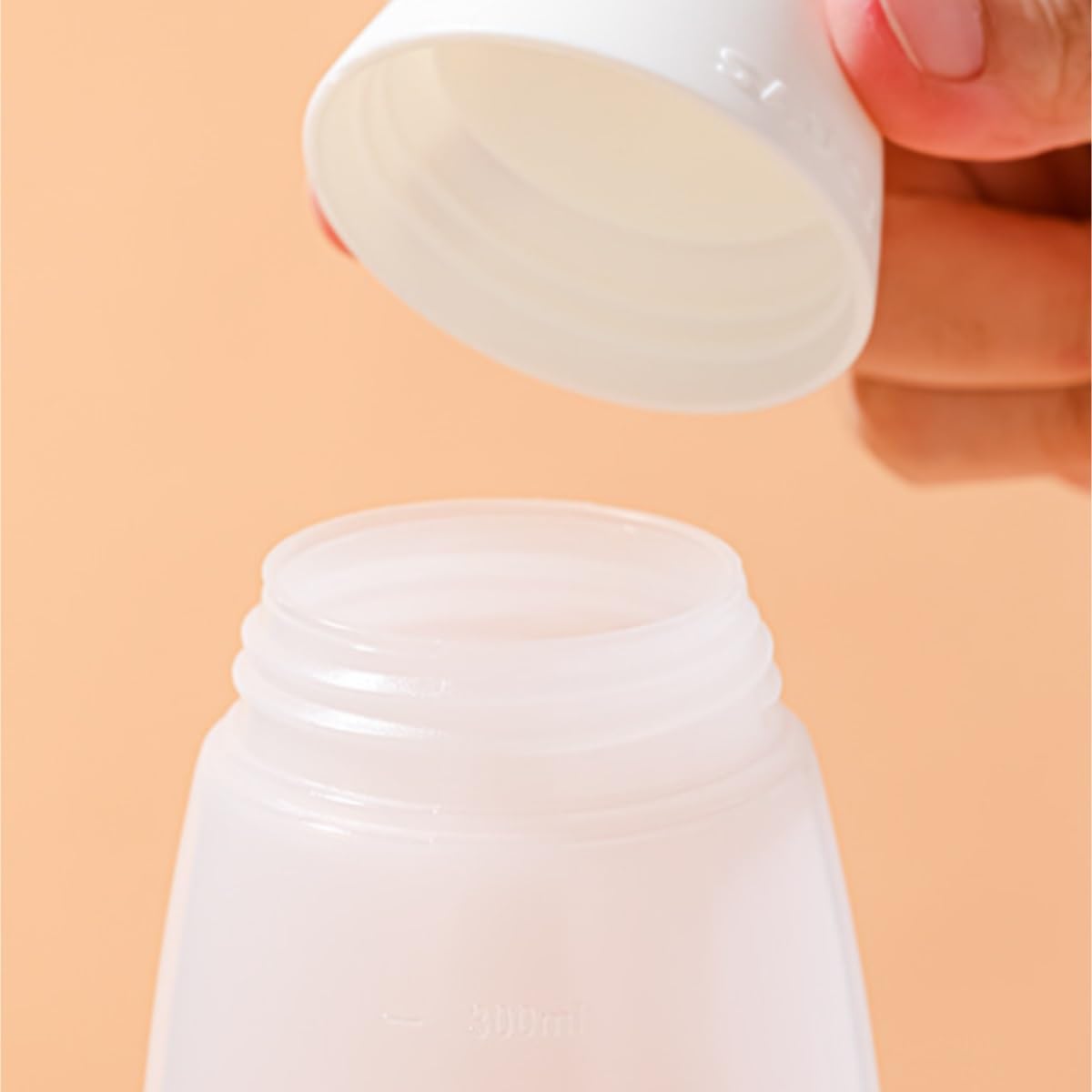 Dispensador de Salsa Botella De Plástico For Salsa, 5 Uds., For Ensalada, Ketchup, Exprimidor For Cocina Casera, Botella For Salsa, Bote For Exprimir, Botella For Condimentos Mostaza(300ML)