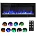 FIDOOVIVIA 40 Inch Electric Fireplace Wall Mounted Electrical Fire Suite with 9...