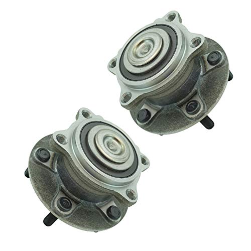 Image of TRQ Rear Wheel Bearing and Hub Assembly Set 2 Piece Compatible with 2007 Mitsubishi Outlander 08-11 7 Passenger Seating 12-13 FWD Models