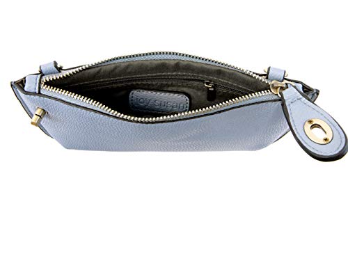 Image of Joy Susan Women's Fashion Purse Mini Crossbody Wristlet Clutch Handbag - Hydrangea