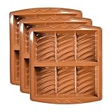 Schokoladenformen,3 Stück Antihaft Tiefe Silikon Schokoladenriegelformen - 6 Fächer Flexible Antihaft Form Für Handwerk Haus Feiertag Party Gastgeschenk Trüffel Kinder Aktivität | Für Kinderaktivitäte