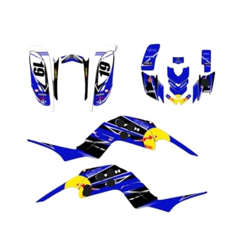 Kit autocollants moto pour carénage Raptor 660, graphiques et fonds de protection