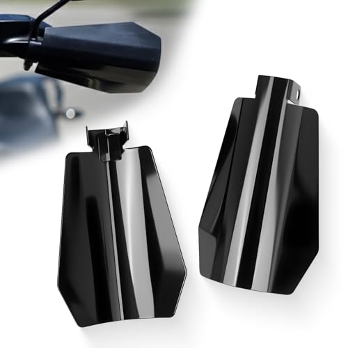 CHIFUN Motorcycle Handguard Gloss Black Hand Guard Stainless Steel Handlebar Protection Compatible with 2006-2024 Touring Models Street Glide Road King Glide Heritage Classic with Cable Clutch(Large) by CHIFUN - Used condition - CA$20.71