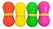 Ruff Dawg Peanut Crunch Rubber Dog Toy Assorted Neon Colors