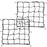 como poner lamparas de techo Pack de dos unidades red portaobjetos elástica tipo pulpo. Diseño en color negro con elementos reflectantes para su visibilidad.