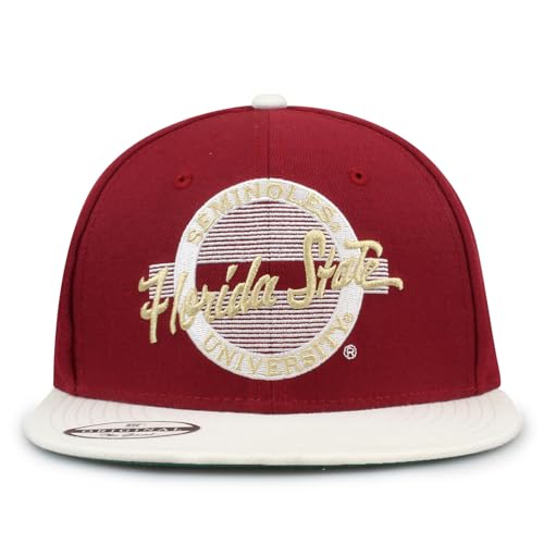 The Game NCAA Licensed Florida State Seminoles Flat Brim Snapback Hat Florida State University Game Day Hat