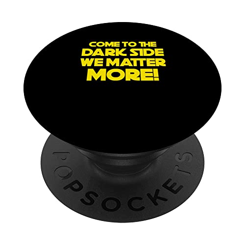Dark Matter More - Funny Physics Astrophysicist PopSockets Swappable PopGrip, Black