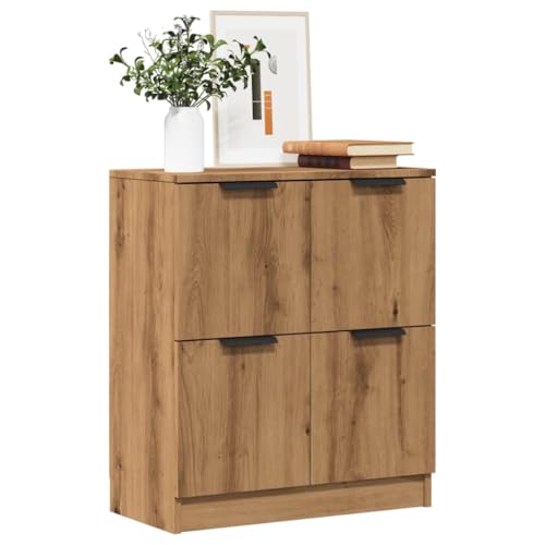 Juroupi Aparador de Madera Mueble Auxiliar de Cocina Muebles de Salon aparador Salon de ingeniería Roble Artisan 60x30x70 cm