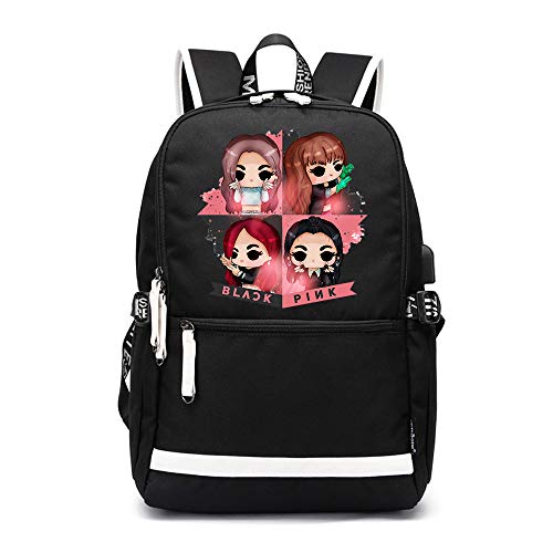 Blackpink Mochila Casual High School New Marea Marca Versión Coreana De Deportiva Simple