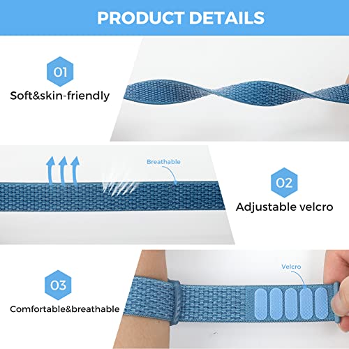Image of AirTag Wristbands for Kids, TPU Holders with Nylon Straps, 2 Pack | 360 Full Coverage Protection, Lightweight Stretch Fit, Fits Toddlers to Seniors, AirTag Not Included