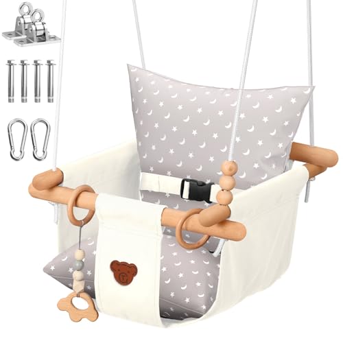 Talecogear Baby Swing Indoor/Outdoor with Safety Harness