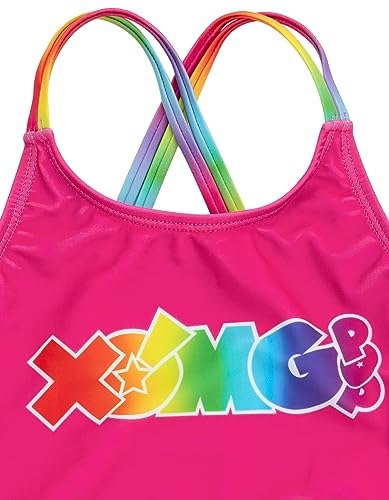 Rainbow Logo Girls One Piece Bathing Suit Little Kid to Big3
