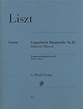 Ungarische Rhapsodie Nr. 15 Rákóczi-Marsch: Besetzung: Klavier zu zwei Händen (G. Henle Urtext-Ausgabe) - Liszt, Franz 