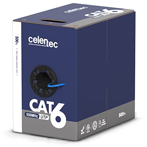 Celertec 500ft CAT6 Ethernet Cable Blue