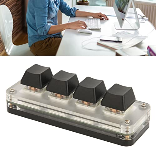Teclado Gamer 4 Keys Mini Keypad USB miniatura 5