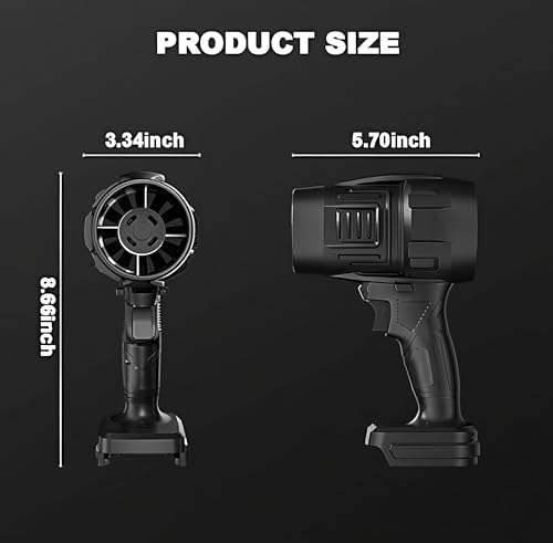 Image of Handheld Electric Portable Air Blower,Turbo Jet Blower Cordless 48V,Handheld High Powerful Blow Brushless Motor for Extra runtime,Multipurpose Car,Home Corner, Road Cleaning (Multi)