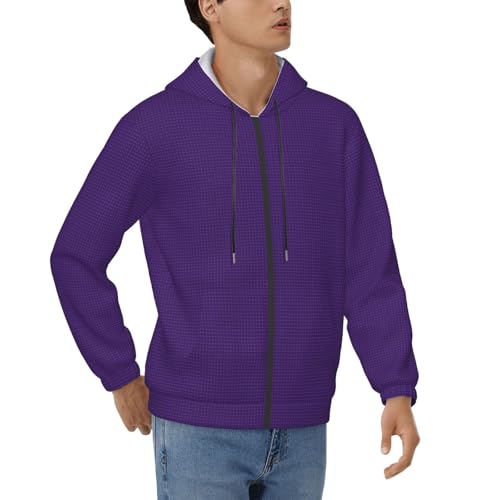 Sweat à capuche violet papillon pour homme pull d'automne décontracté