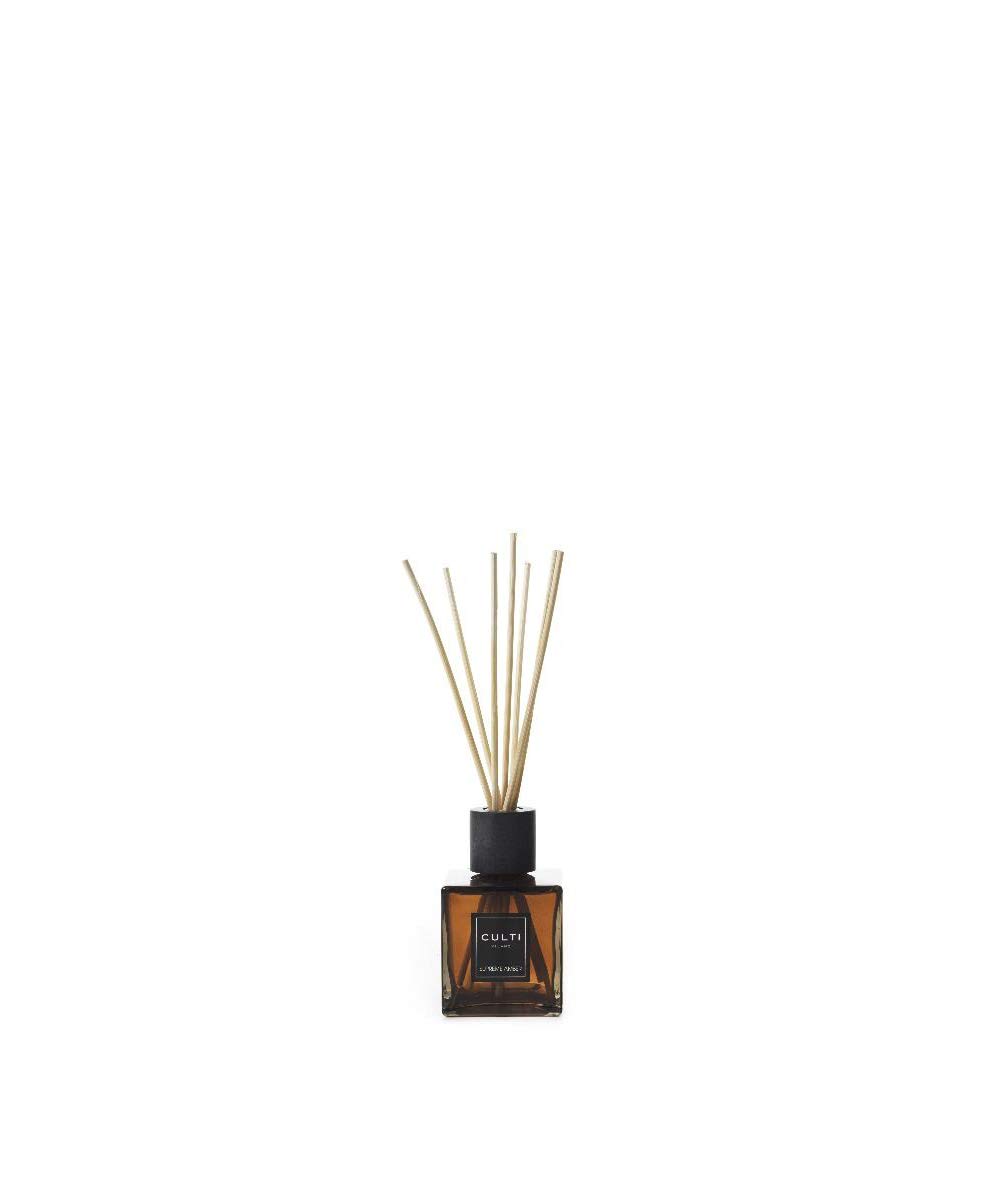 Culti Milano Duftstäbchen 250 ml | Duft Supreme Amber, Weihrauch, Benzoino, Patschuli, schwarzer Vanille, Zistrosen und Binken. - Brenndauer 3 Monate - Meterware von 10 bis 20 m²