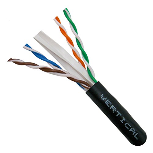 Cable Vertical CAT6A Exterior UV 1000ft Negro miniatura 2