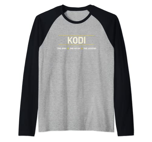 KODI Men's Baseball Raglan Tee - Man Myth Legend
